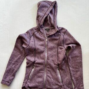 Eddie Bauer Women’s full zip hooded sweater in Color Rose Size XS